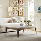 White Linen Coffee Table