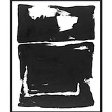 solo Black and white artwork with black frame and white background