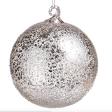 Antique Silver-Round Ornament