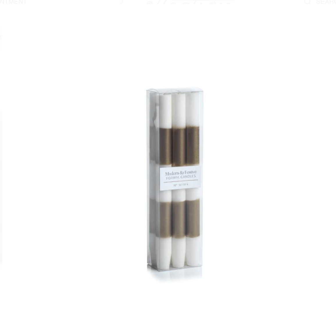 Modern & Festive Formal Candles - Set of 6