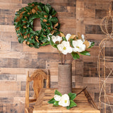 27" Magnolia Flower and Bloom Stem - Set of 12