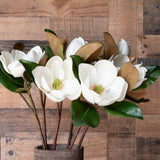 23" Magnolia Flower Stem - Set of 12
