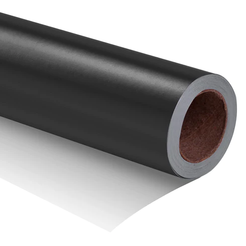 High-Quality Black Matte Wrapping Paper - 520 Sq Ft at