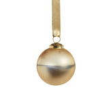 Ombre Glass Ornament Matte Gold