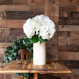 20" Ivory Real Touch Hydrangea - Set of 12
