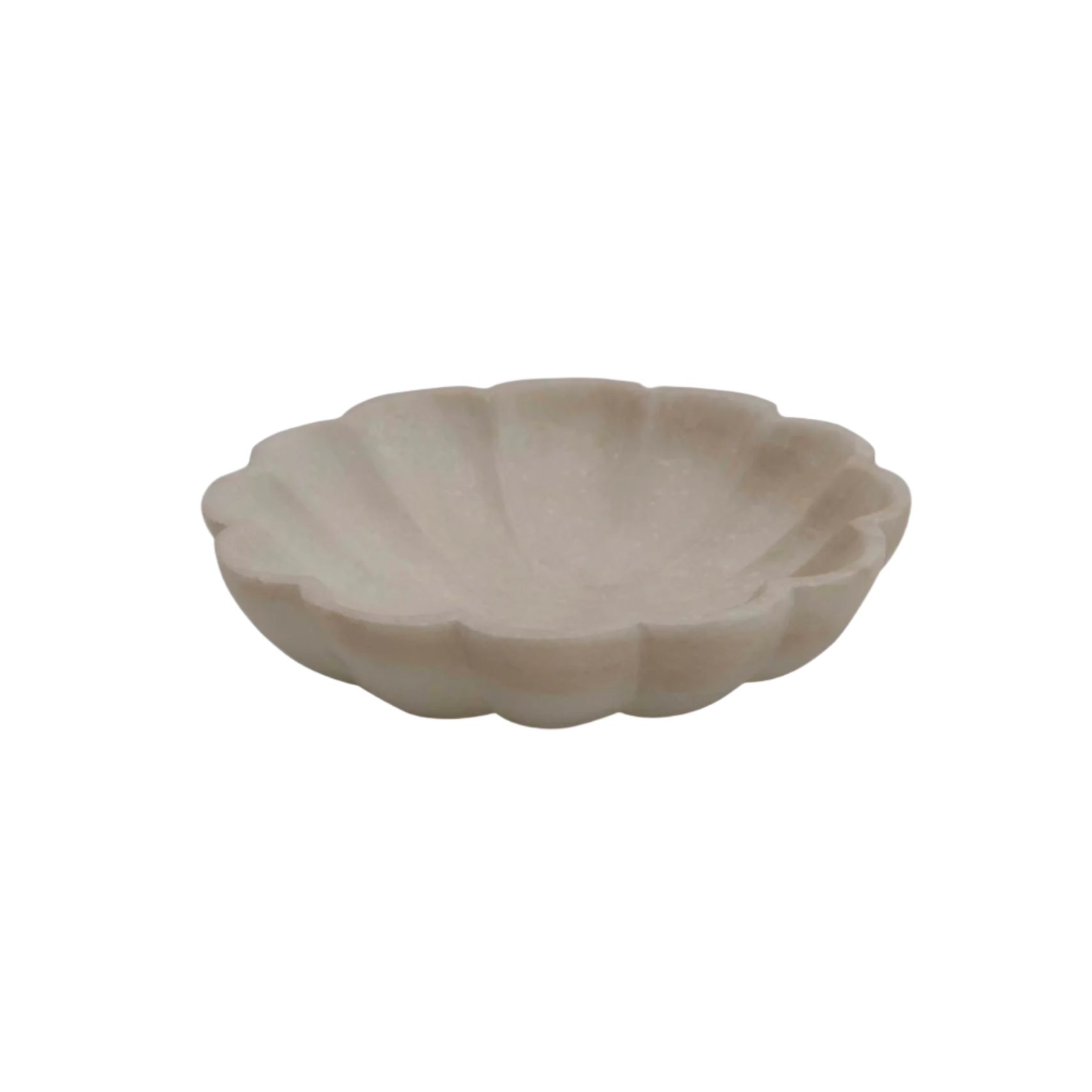 Beige ceramic bowl on a white background