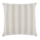 Atwater Natural and Ivory Stripe Pillow, set of 2