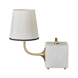 Blockhead Gooseneck Mini Lamp, Satin Brass