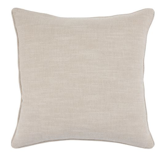 Alba White Pillow with White Background