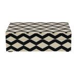 Black and cream decorative box
