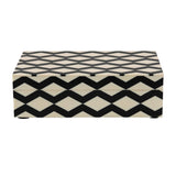 Black and cream decorative box