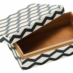 Black and cream decorative box 