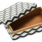 Black and cream decorative box 