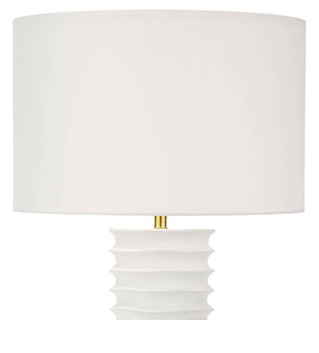 White lamp with white background