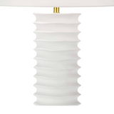 White lamp with white background.