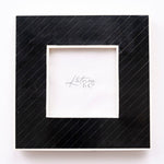 black bone inlay diagonal stripe photo frame