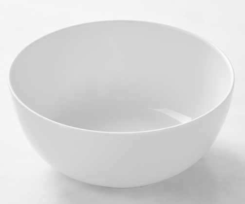 White bowl with white background