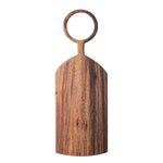acacia wood board with round handle