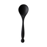 black carved wood spoon