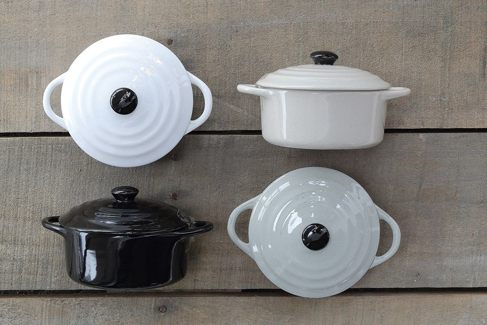 stoneware mini baker on table
