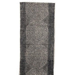 table runner with dot pattern on white background